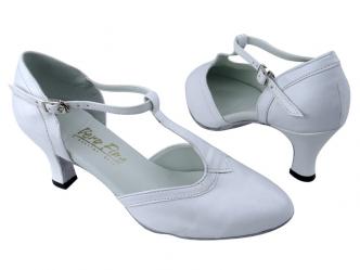 Dance shoes women white leather   